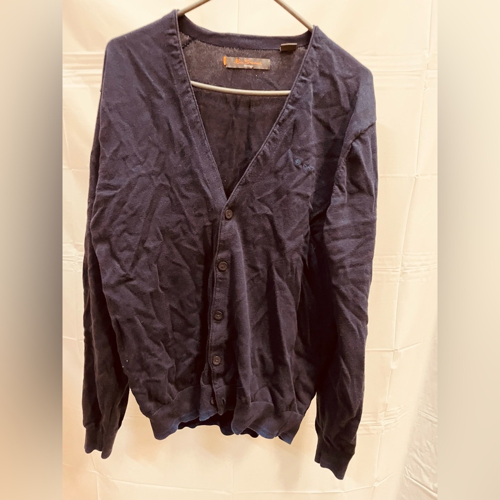 Ben Sherman Blue Cardigan size XL